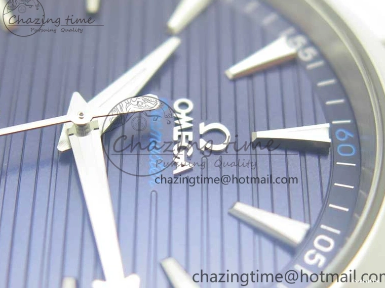 0425 Aqua Terra 150M Master Chronometers VSF 1:1 Best Edition Deep Blue Dial Silver Hand on SS Bracelet A8900 Super Clone HighPerformance 8013